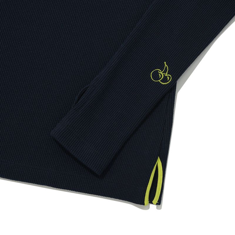 ELBOW POINT WAFFLE LONG SLEEVE [DARK NAVY]
