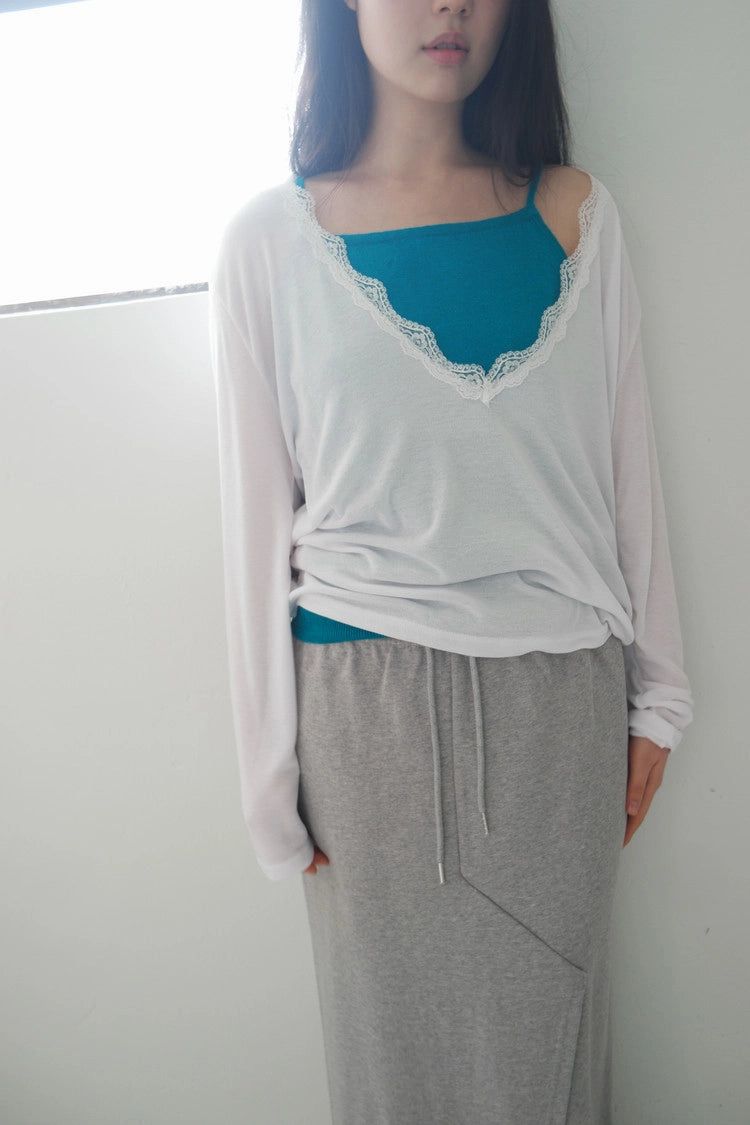 callhag（コールハグ）の「lace deep V T (3c)（Tops）」