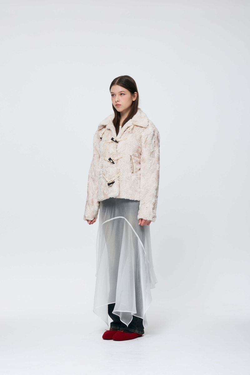 COZY FUR JACKET / BEIGE