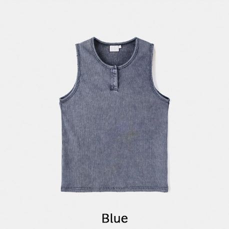Dust Pigment Henley Sleeveless