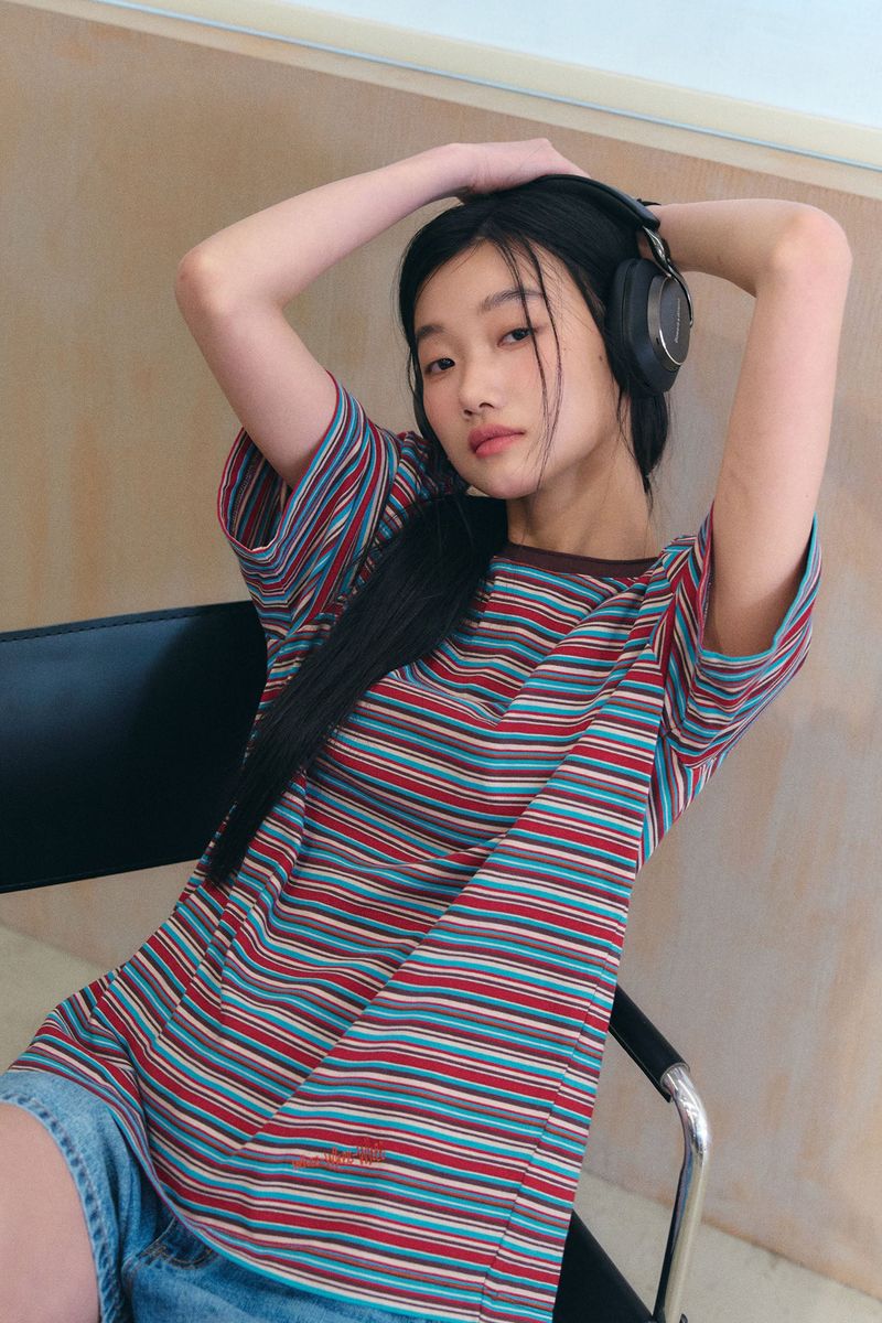 GENERAL IDEA（ジェネラルアイディア）の「マルチストライプハーフTシャツ（Tops）」