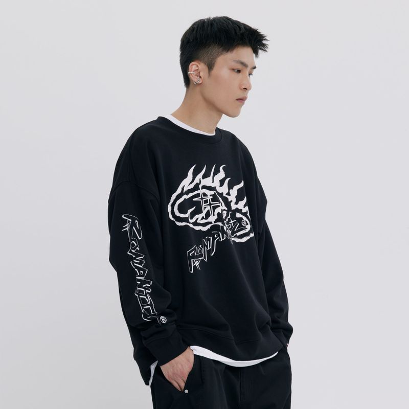 FLAME LOGO CREWNECK