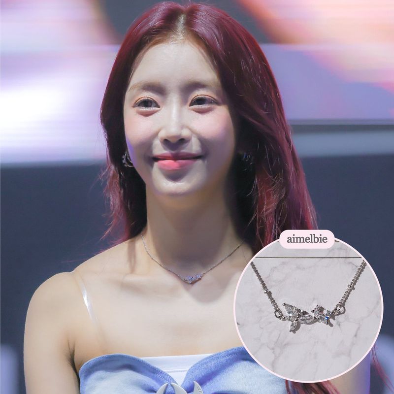 [Baby DONT Cry Yihyun Necklace/Anti-tarnish] Dreamy Crystal Semi Choker Necklace