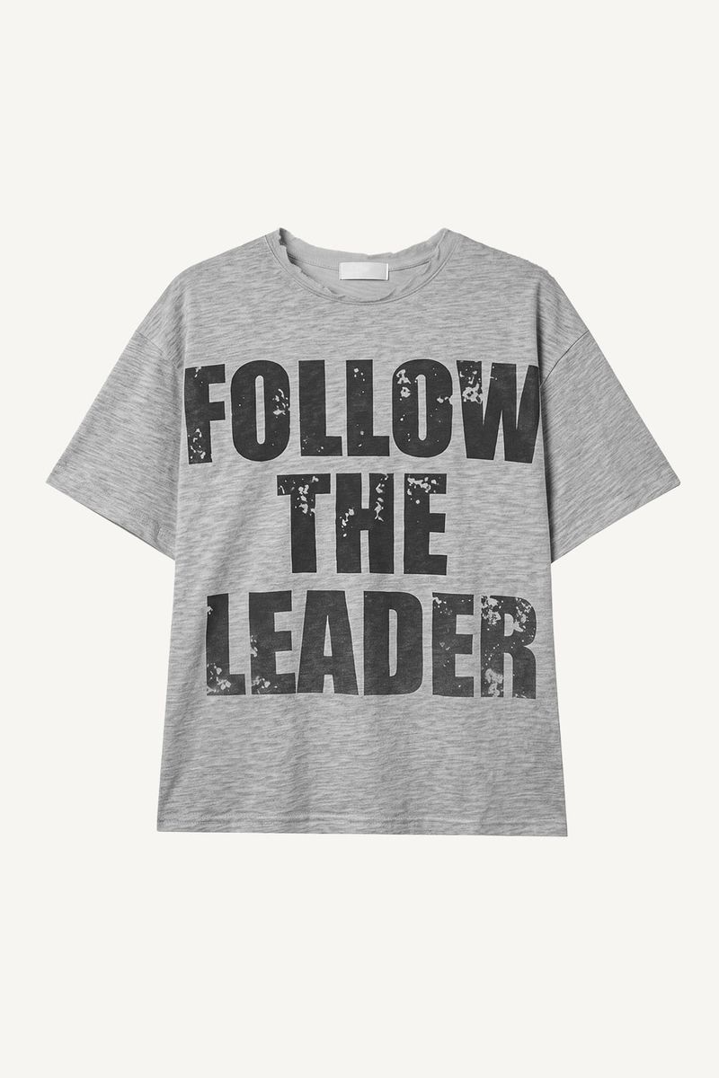 Leader Printed Slub T-shirt