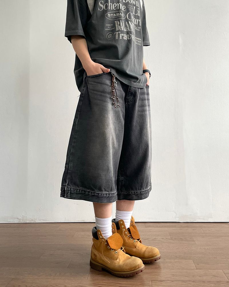 Log Bermuda Denim Pants