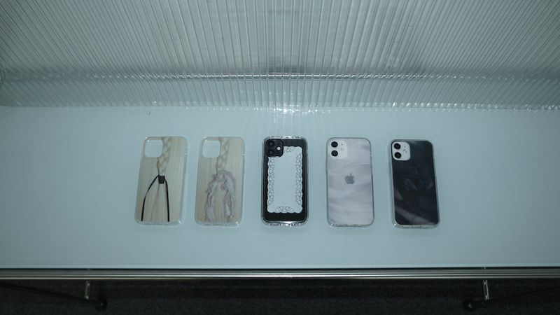 [MADE] blond jelly hard phone case (grunge pink)
