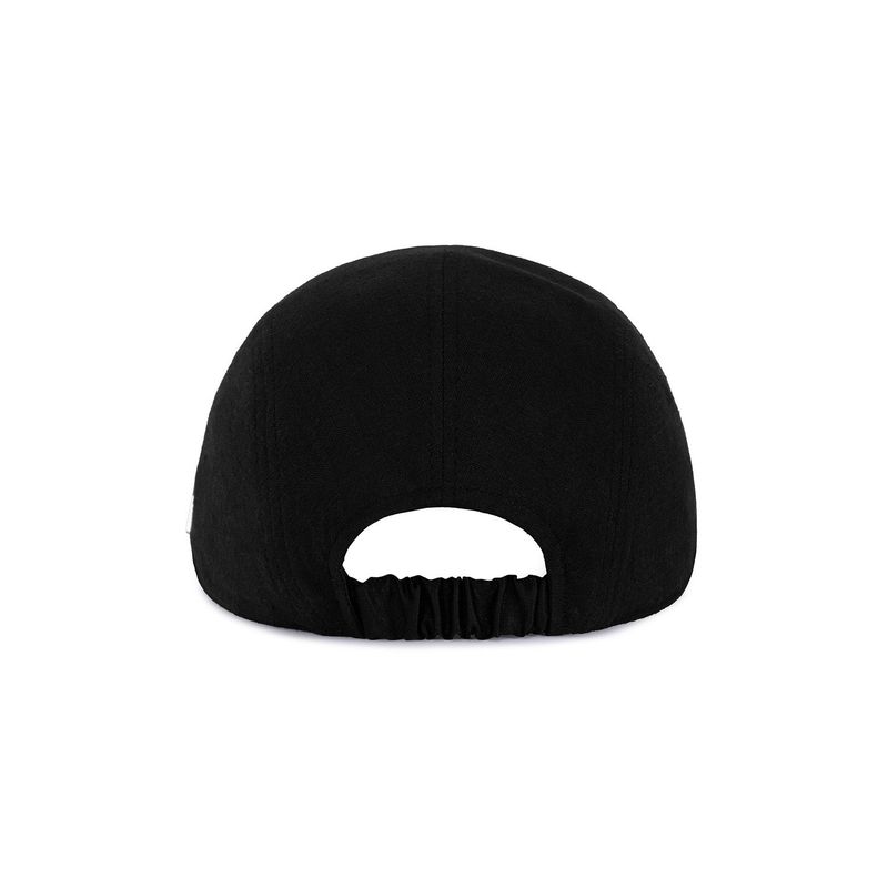 VA Stud Glossy Scrunchie Cap / Black