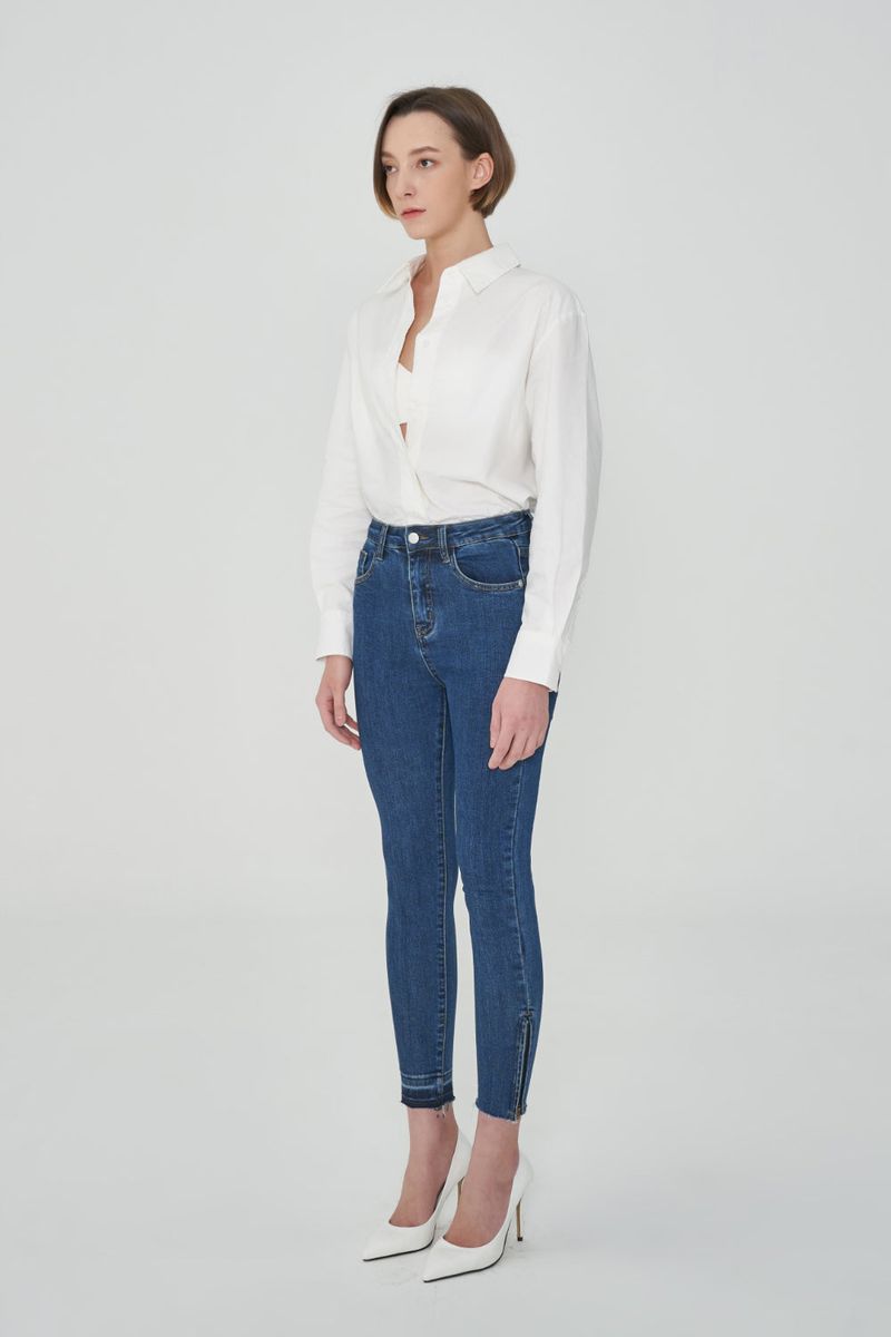 DARK BLUE SKINNY JEAN[6868]