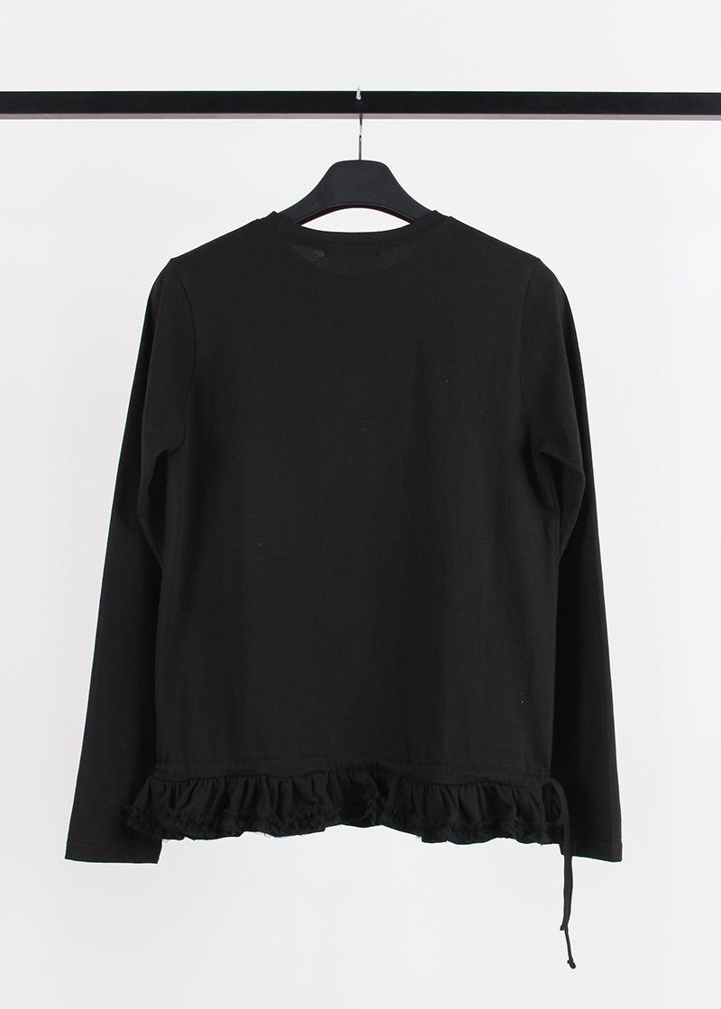 LACE FRILL LONG SLEEVE TEE