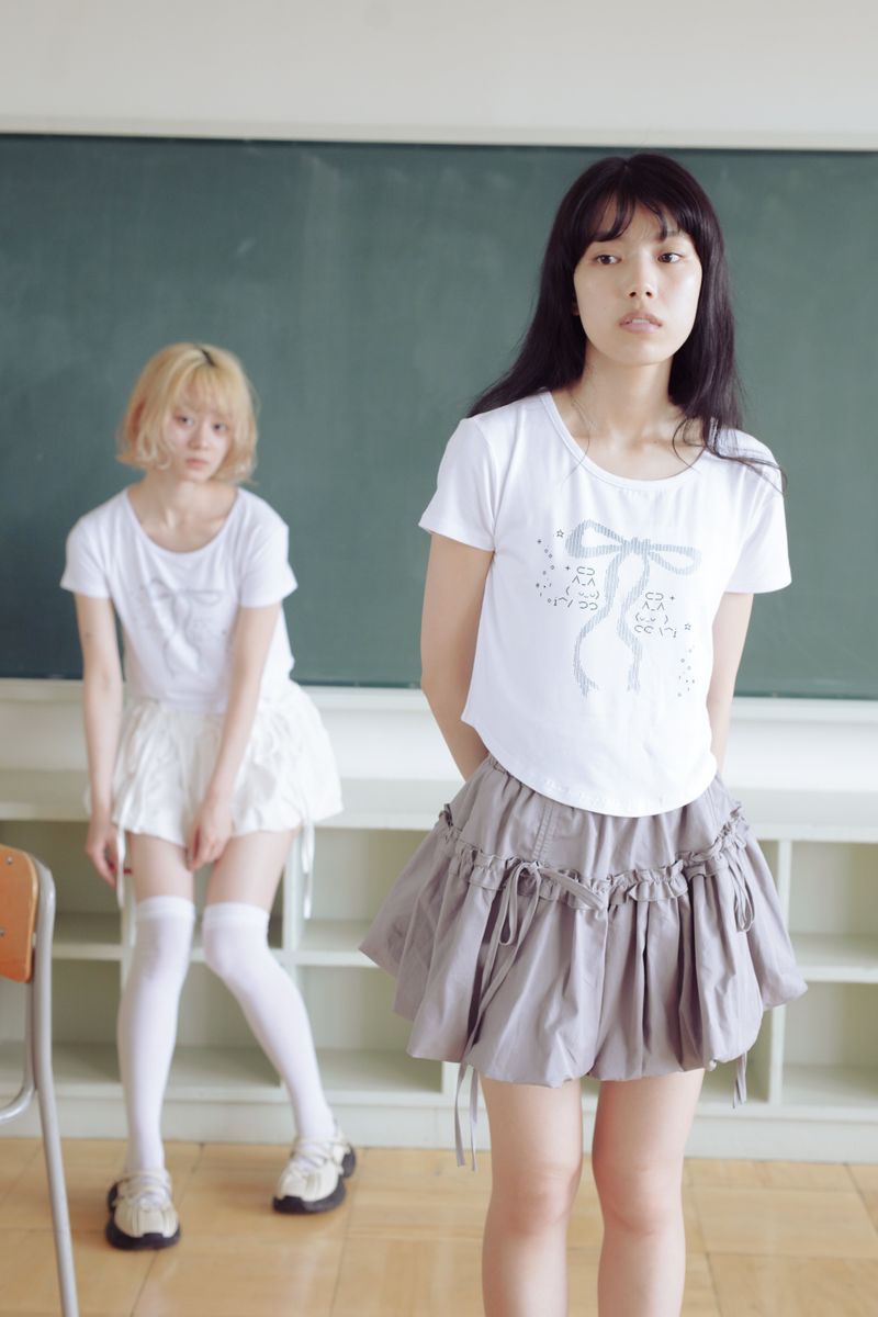 frill balloon skirt(grey)