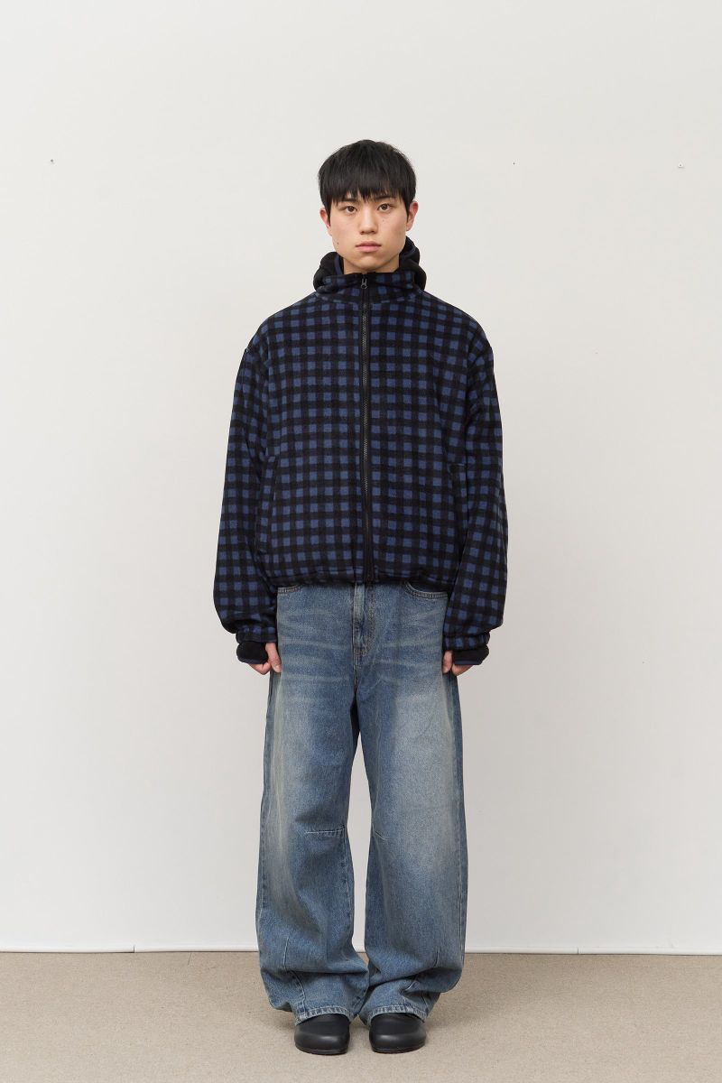 Dock Checked Fleece Zip Up