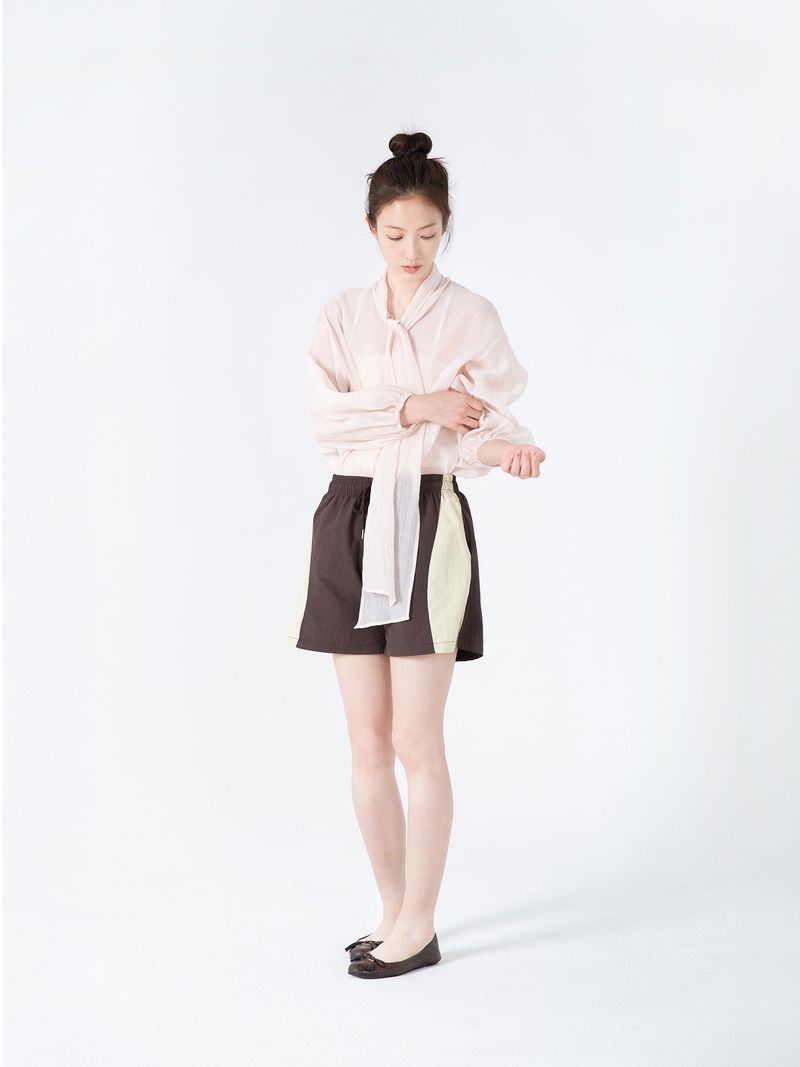 Ribbon Tie Blouse (Pink)