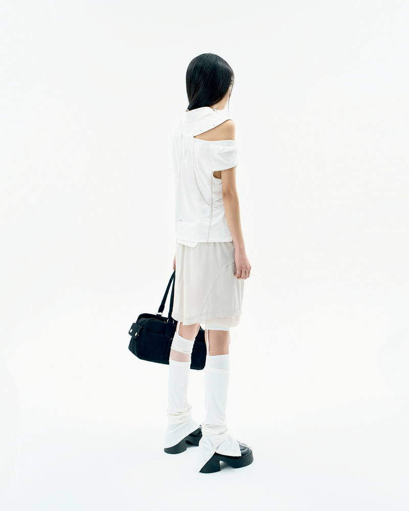 Detachable Collar T-shirt / Off White