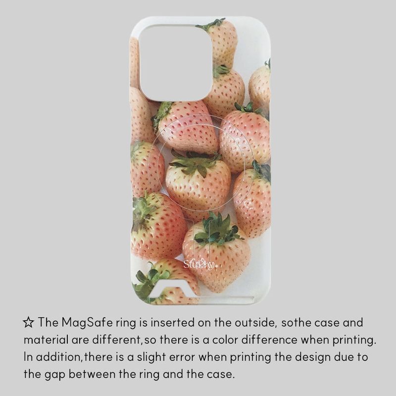 Pale Strawberry Case (hard)_MagSafe Card Drop