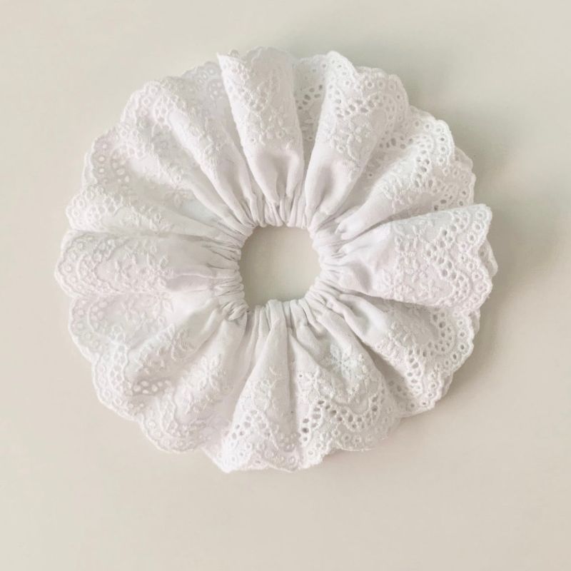 lace flower scrunchie(pointed flower)