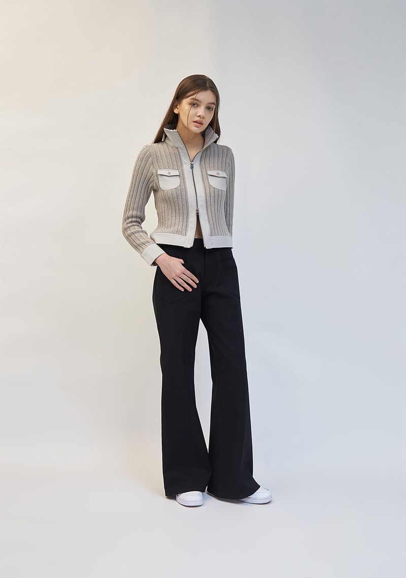 FRONT POCKET FLARE PANTS