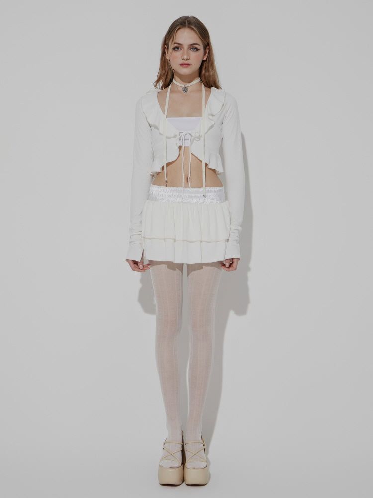 GATELESS（ゲートレス）の「DOUBLE TIERED SKIRT（Skirts）」