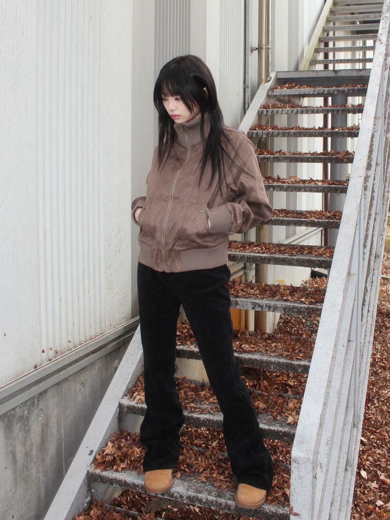 ZELENA（ゼレナ）の「highneck suede jumper（Jackets/Outerwear）」