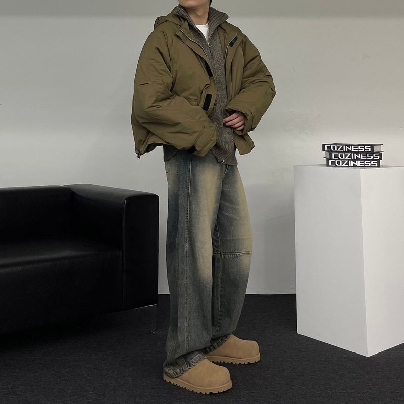 ECT Cropped Hooded Shell Parka (2 colors)
