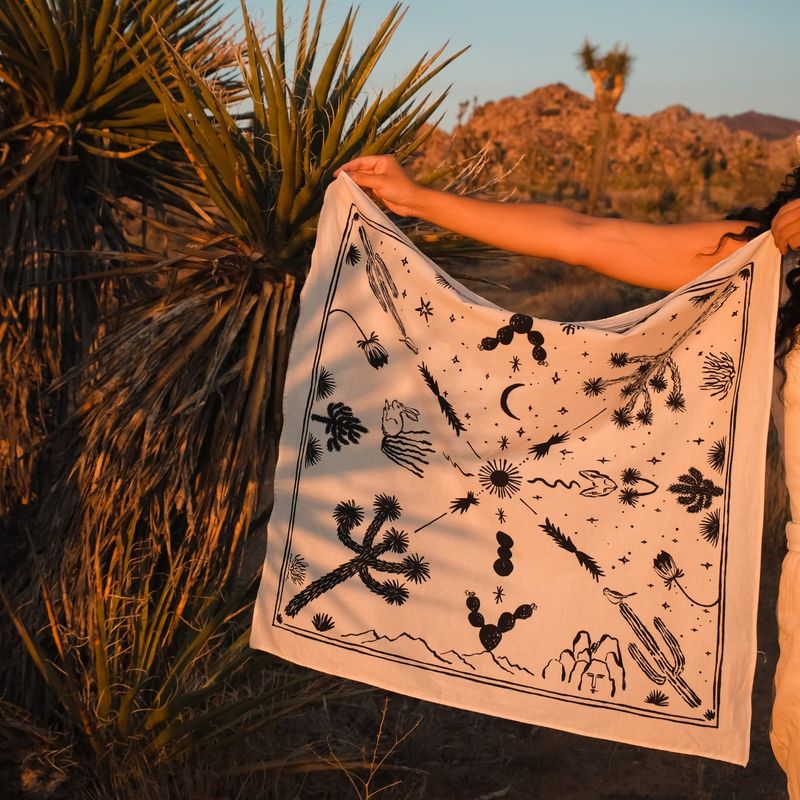 [Scarf] Joshua Tree - White