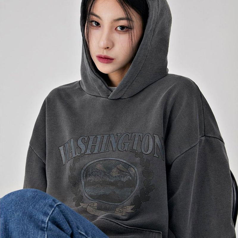 ACOVER（オコボ）の「Pigment Vintage Lake Overfit Hood 3color（Tops）」