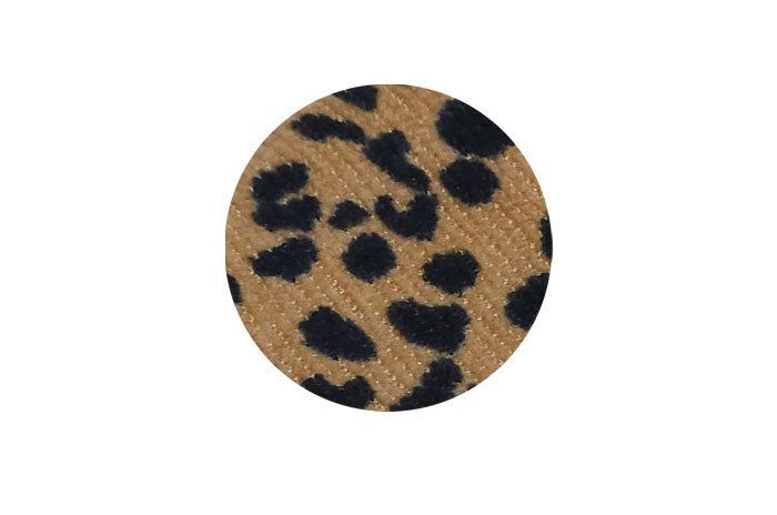 Simple Card wallet _Leopard Corduroy Camel