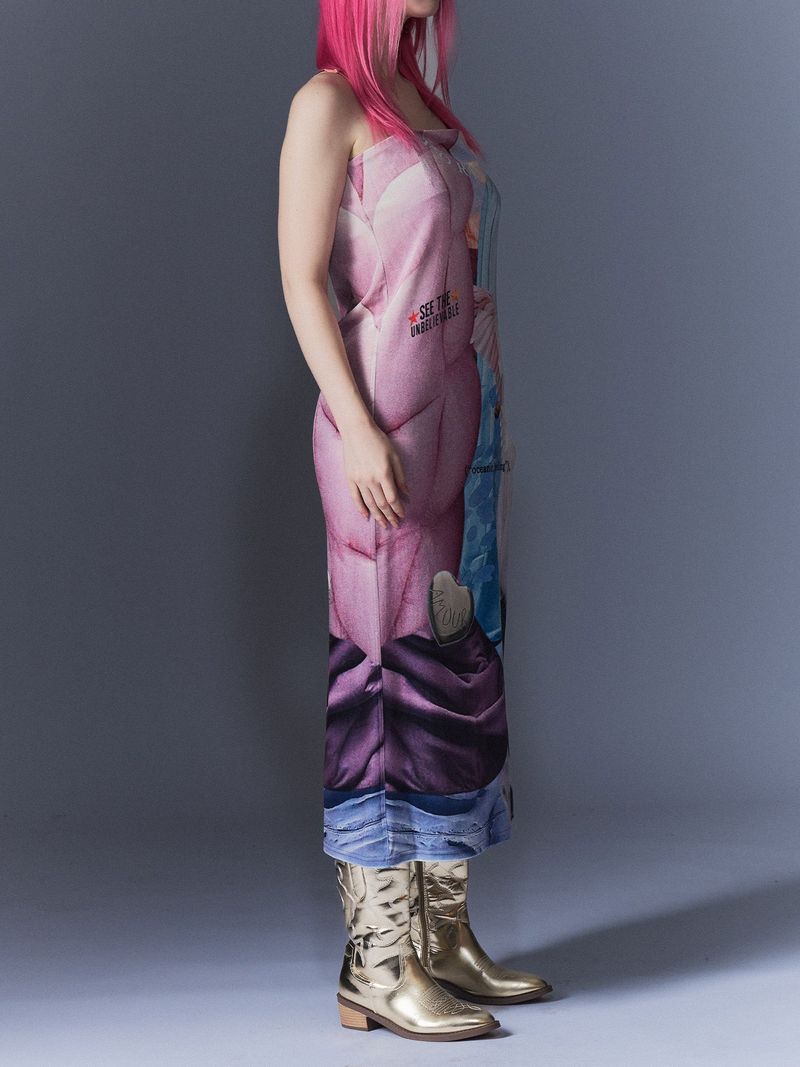 Surrealism Velvet Dress