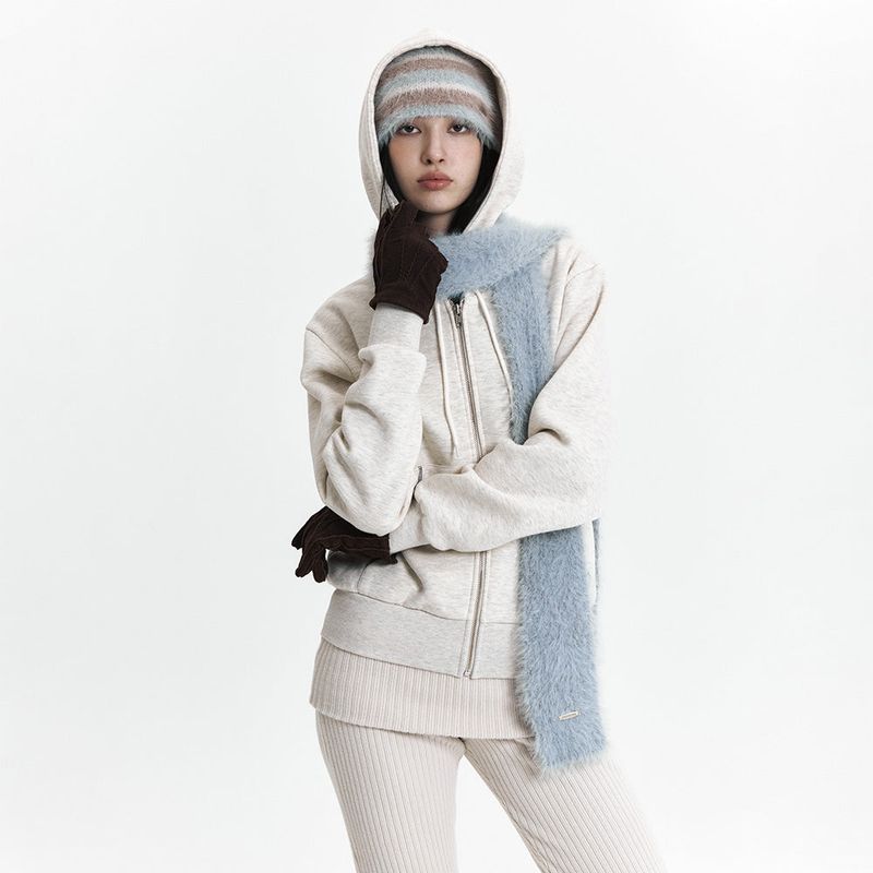 C HAIRY MUFFLER_LIGHT BLUE