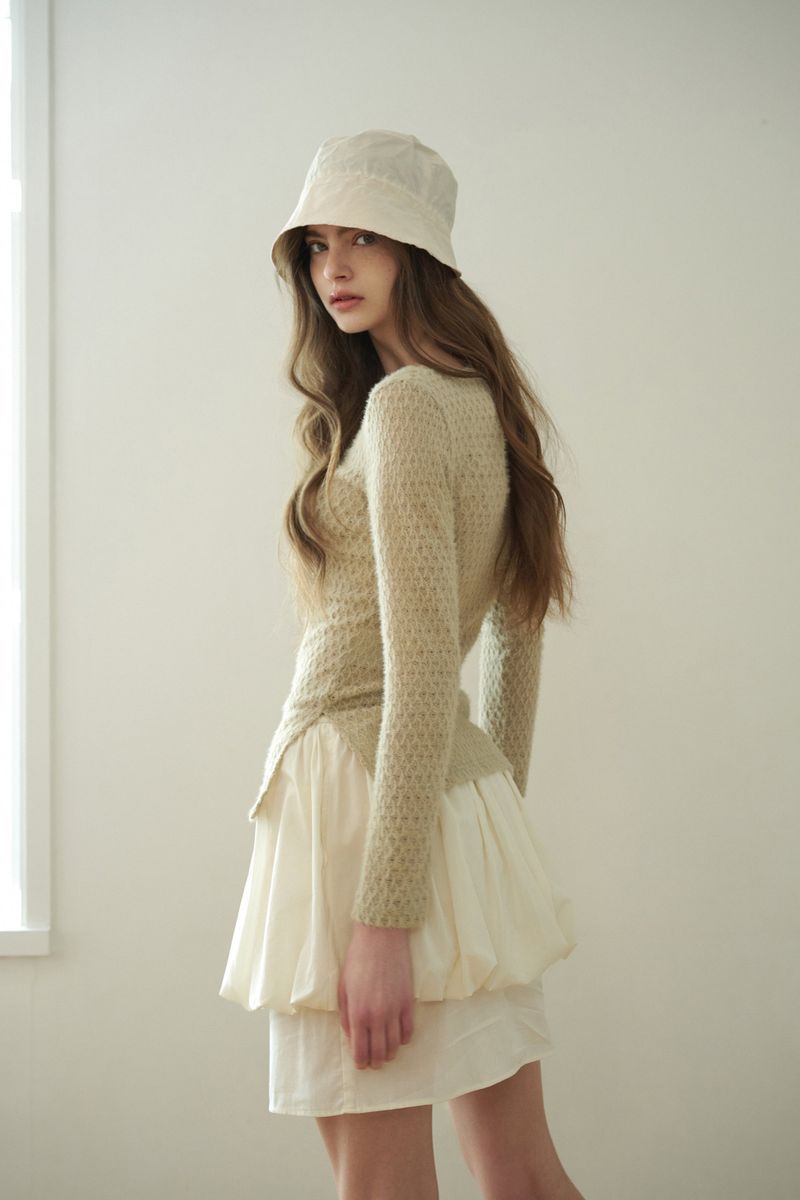 PERZ bucket hat_ivory