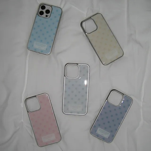 Dot ash purple gray silver case