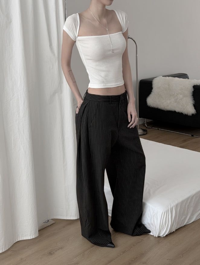 Ashe Pintuck Stripe Slacks