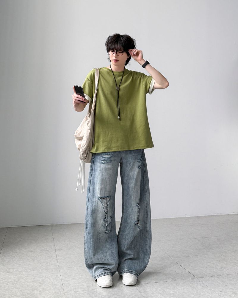 Kess Vintage Curved Denim