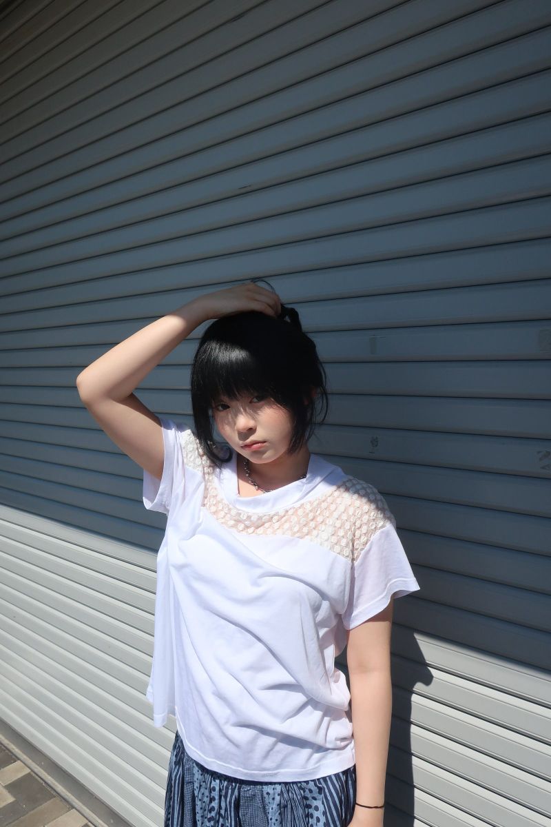 メッシュペッパードットTシャツ (2c)