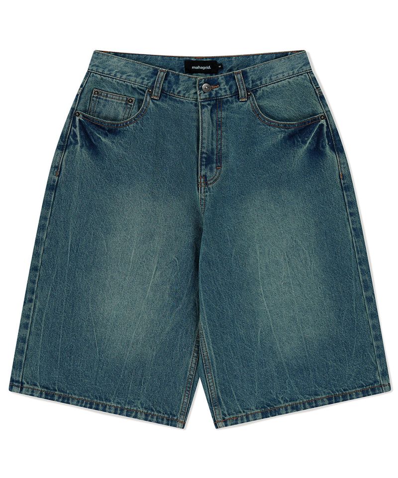 mahagrid（マハグリッド）の「MUD WASHING DENIM SHORT（Pants）」