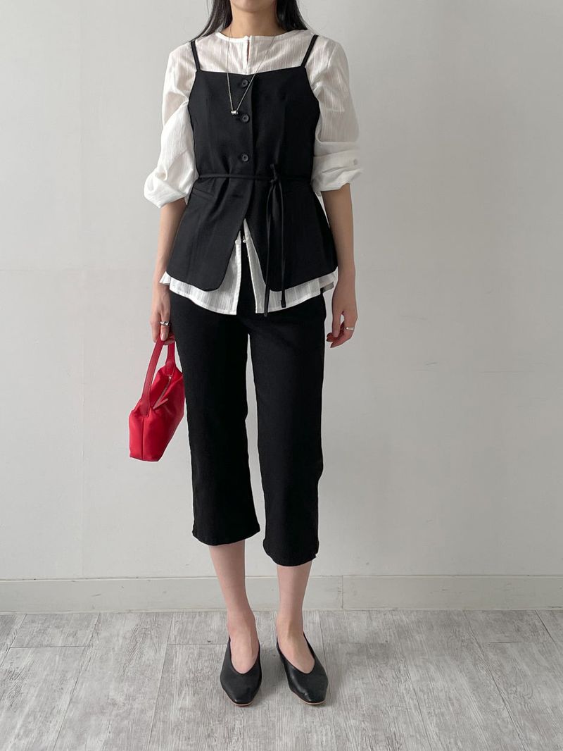 Angela Pintuck Flare Blouse