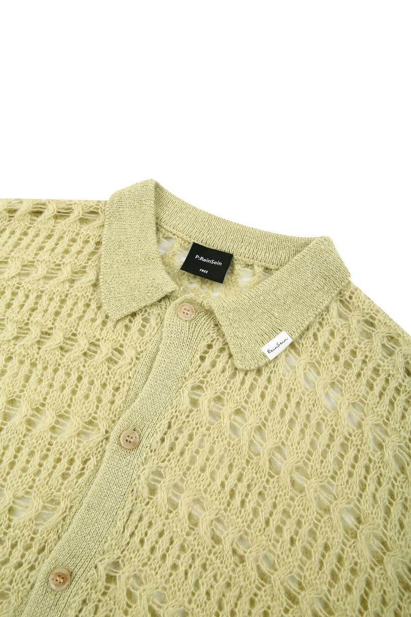 Pastel see-through knit cardigan