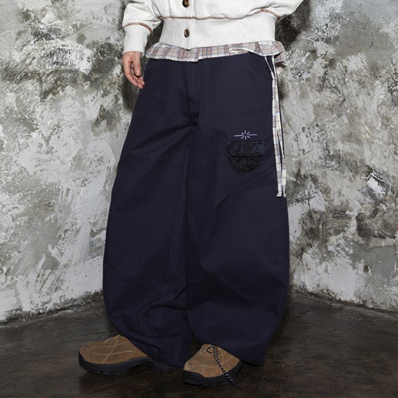 XTONZ（エクストンズ）の「WXP032 Leopard Spiral Snail Cotton Cargo Pants (NAVY)（Pants）」