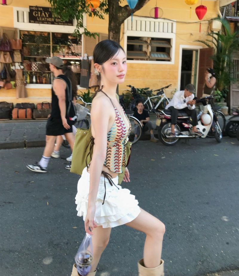 [2-piece ] バロキュホルタークロシェットビキニ