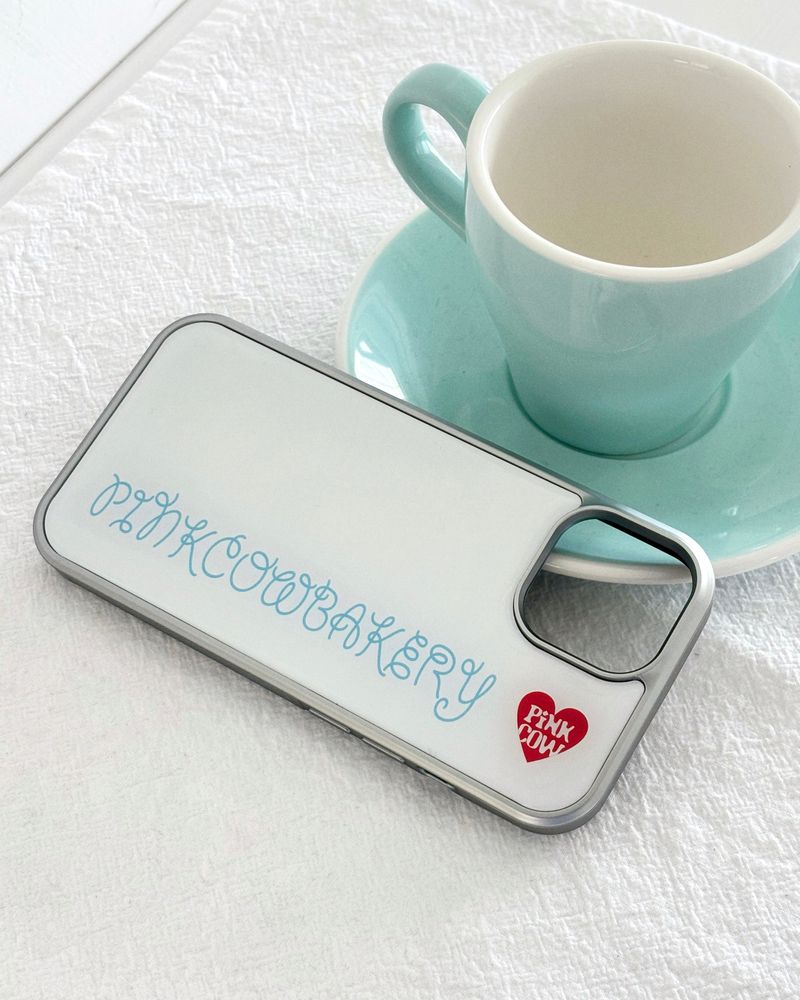 【MADE】 Curly Logo phonecase (milk)