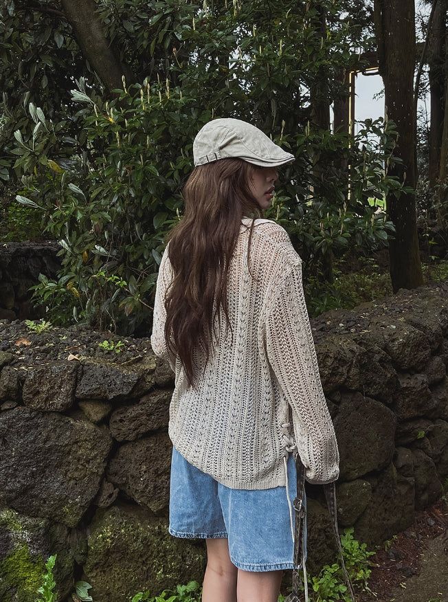 Bohemian Summer Eyelet Punching Knitwear