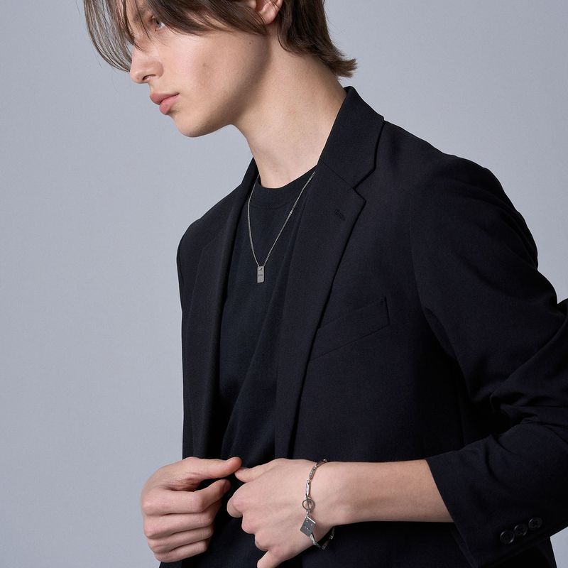 SQUARE CROSS CHAIN BRACELET