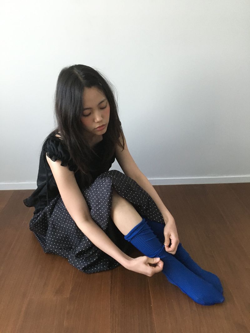 Popping Tencel Knee Socks (4color)