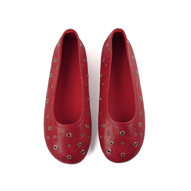 Me 0044. Eyelet Mesh Flat Shoes - 3colors