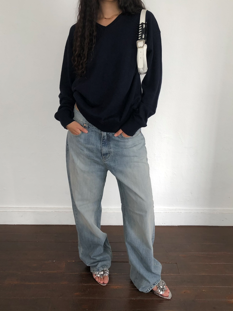 Things and stuff（シングス アンド スタッフ）の「Rusty straight denim [Light blue]（Pants）」