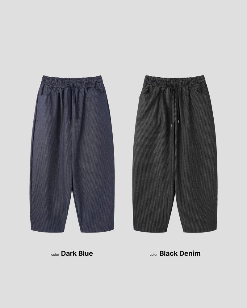 Waze Stripe Curved Denim