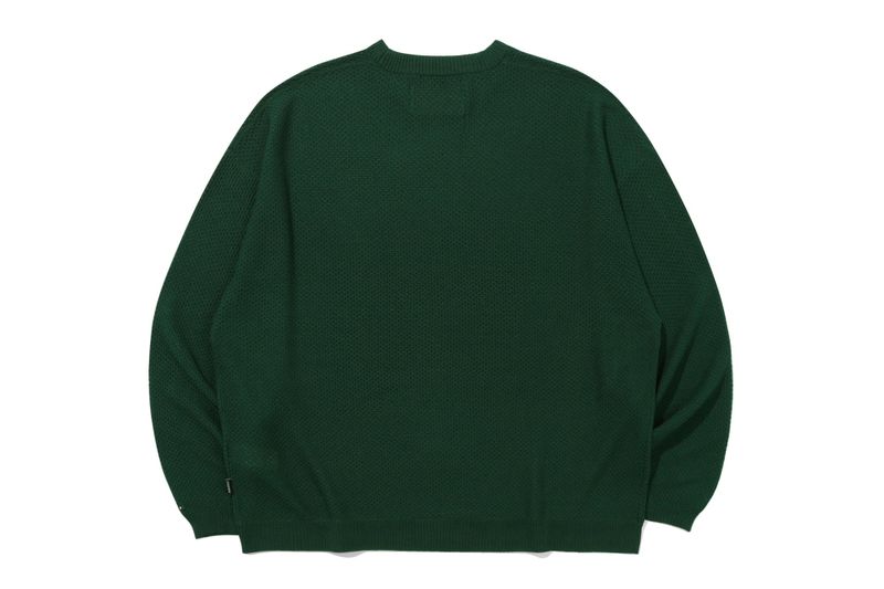 PUNCHING KNIT LONG SLEEVE_GREEN