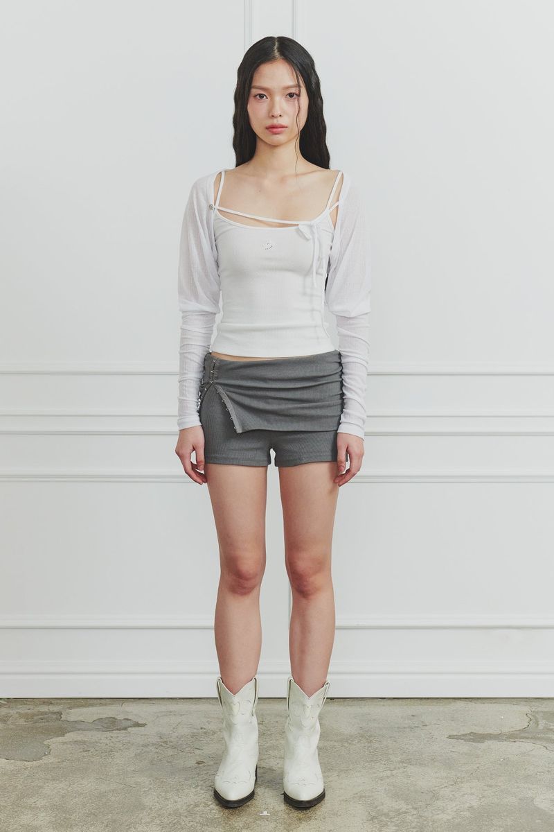 PAIN OR PLEASURE（ペインオアプレジャー）の「RUBY HOOK SHORTS charcoal（Pants）」