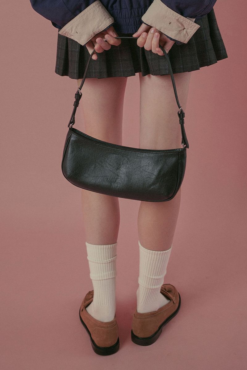 WITHOUTSUMMER（ウィズアウトサマー）の「Mug tote bag_leather black（Bags）」
