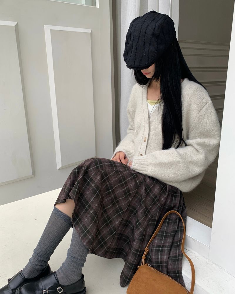 [ORIGINAL] Sco Check Layered Skirt