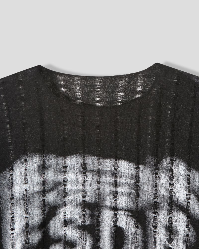 Lunera Painting See-through Knit